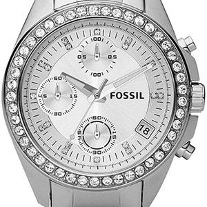 Fossil Womens Stainless Steel Chronograph Watch
